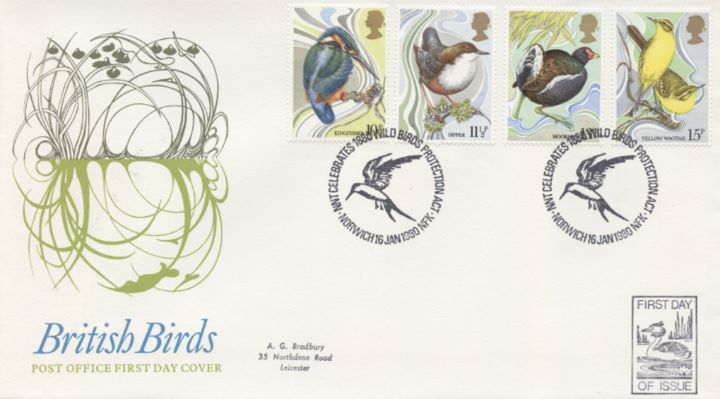 British Birds 1980, Collect British Stamps