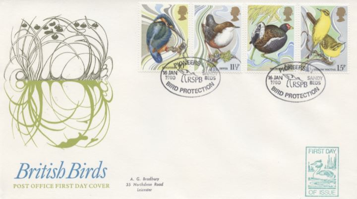 British Birds 1980, Collect British Stamps