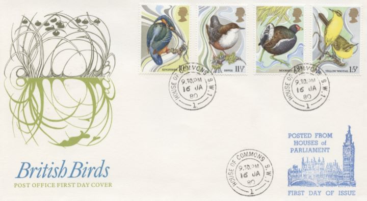 British Birds 1980, Collect British Stamps