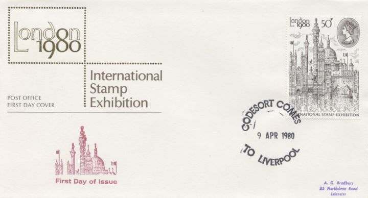 London 1980: 50p Stamp, London 1980