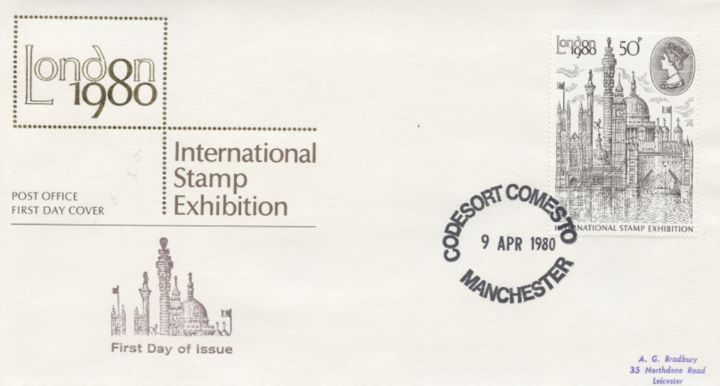 London 1980: 50p Stamp, London 1980