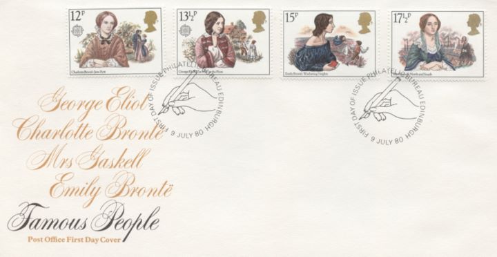 Famous Women Authors, Post Office special h/s covers