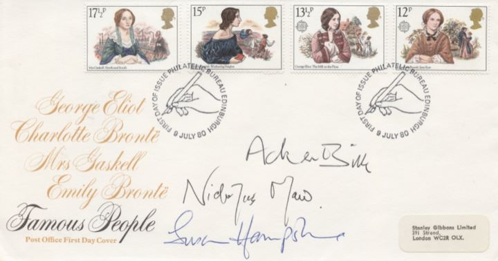 Famous Women Authors, Post Office special h/s covers