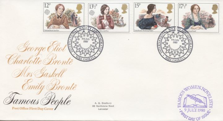 Famous Women Authors, Post Office special h/s covers