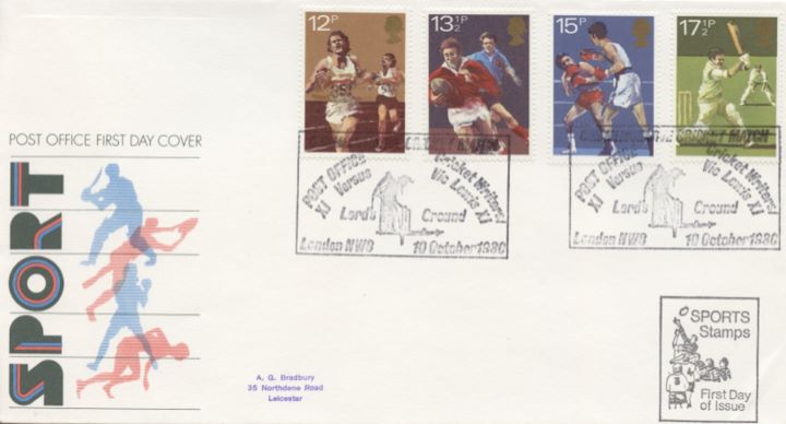 Sports Centenaries, Post Office cover