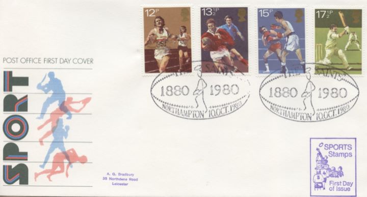 Sports Centenaries, Post Office cover