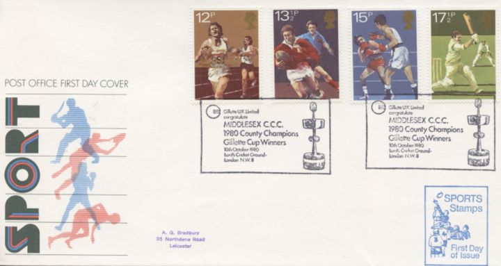 Sports Centenaries, Post Office cover