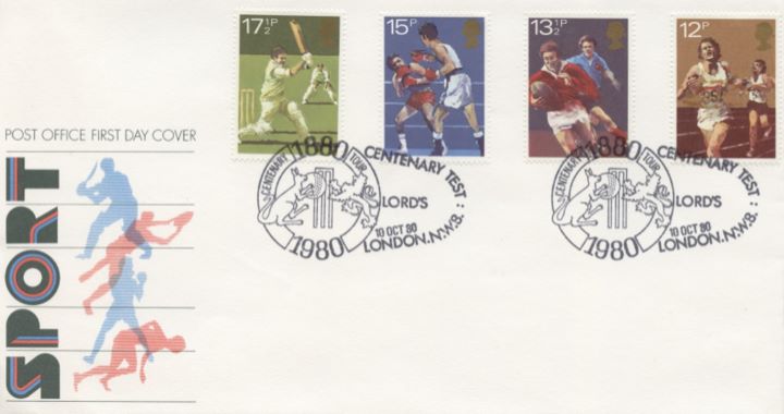 Sports Centenaries, Post Office cover