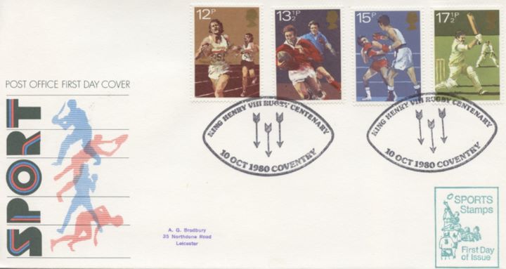 Sports Centenaries, Post Office cover