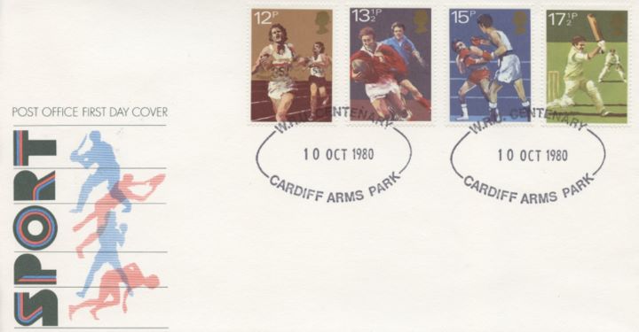 Sports Centenaries, Post Office cover