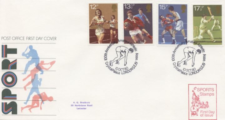 Sports Centenaries, Post Office cover