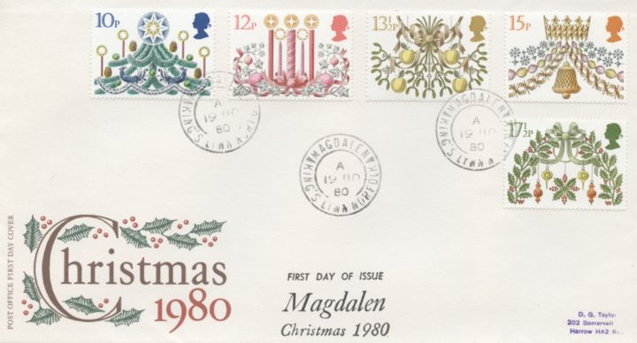 Christmas 1980, Post Office Cover