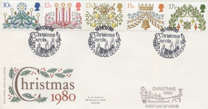 Christmas 1980, Post Office Cover