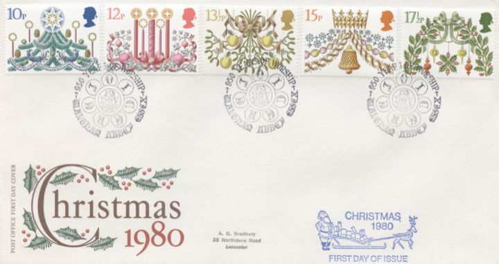 Christmas 1980, Post Office Cover