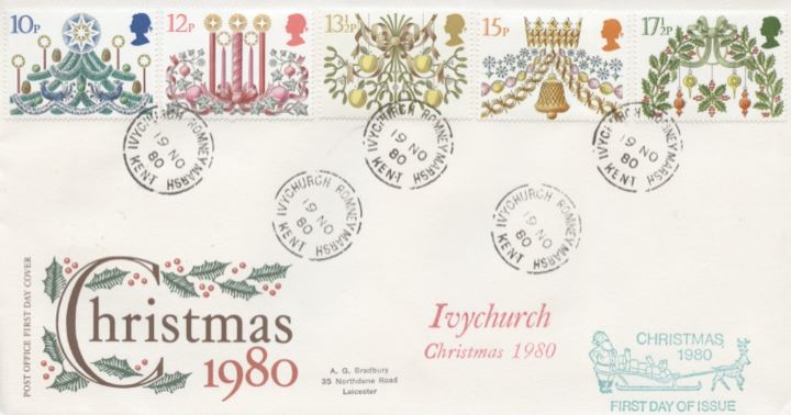 Christmas 1980, Post Office Cover