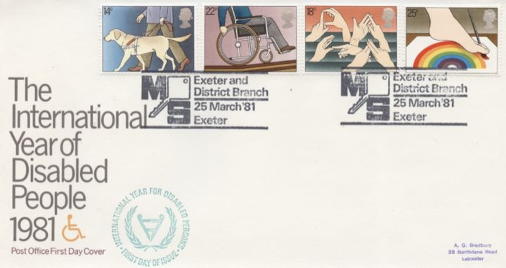 Year of the Disabled, Special Handstamps