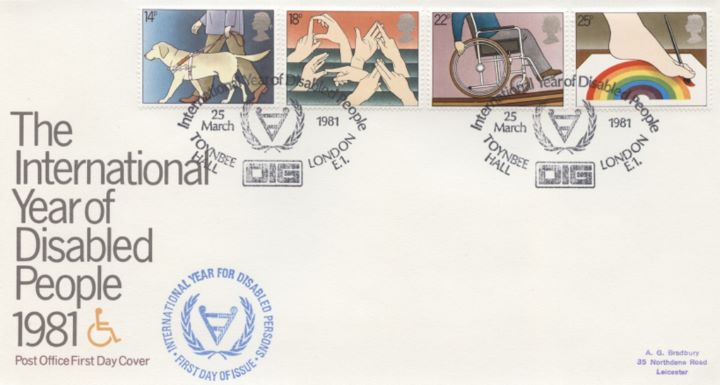 Year of the Disabled, Special Handstamps