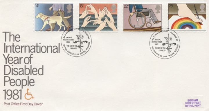 Year of the Disabled, Special Handstamps