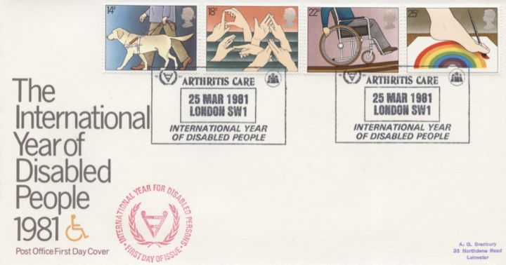 Year of the Disabled, Special Handstamps