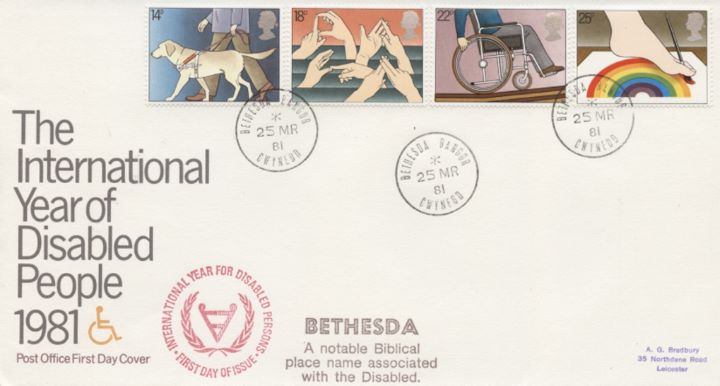 Year of the Disabled, CDS & Slogan postmarks