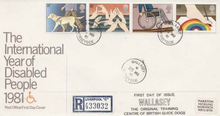 Year of the Disabled, CDS & Slogan postmarks