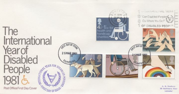 Year of the Disabled, CDS & Slogan postmarks