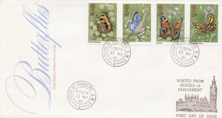 Butterflies, CDS postmarks