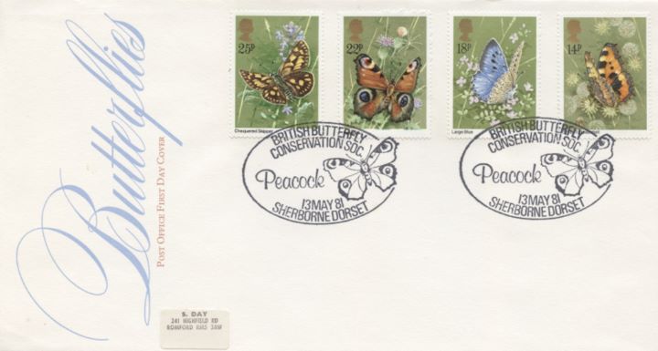 Butterflies, Special Handstamps