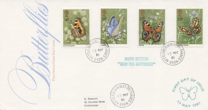 Butterflies, CDS postmarks