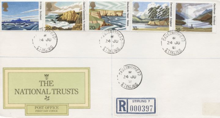 National Trusts, Various cds postmarks