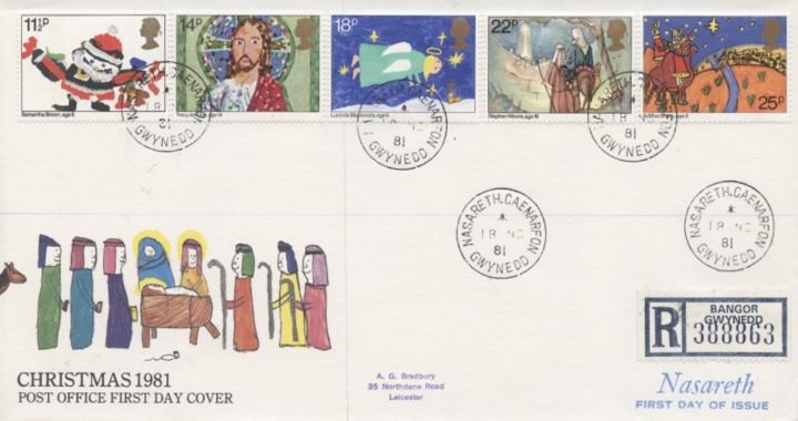 Christmas 1981, CDS postmarks