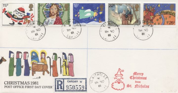 Christmas 1981, CDS postmarks