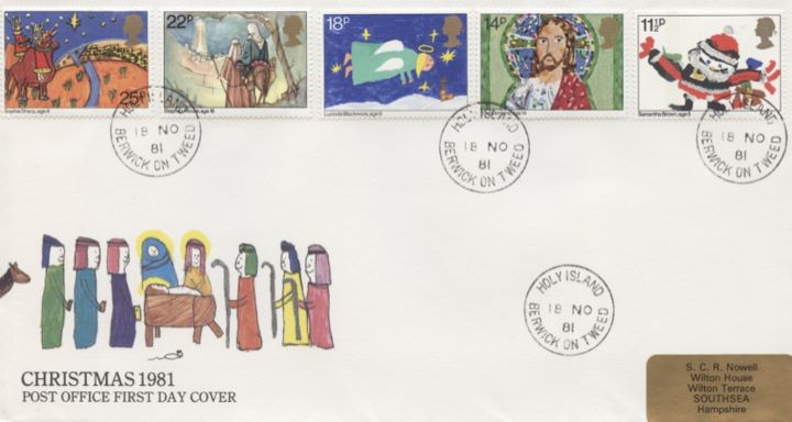 Christmas 1981, CDS postmarks