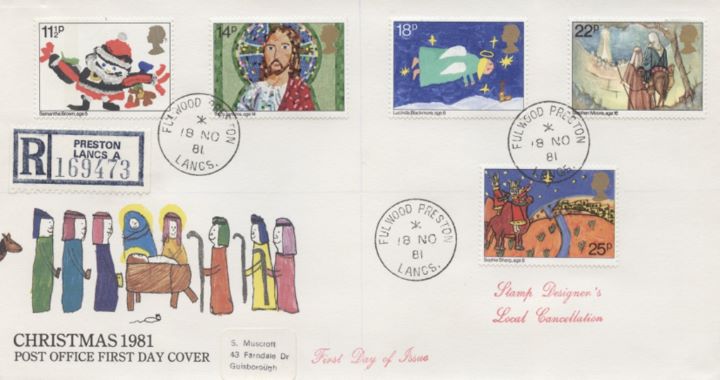 Christmas 1981, CDS postmarks