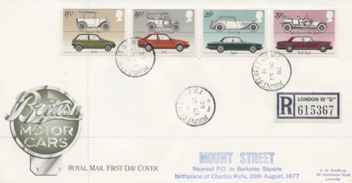 British Motor Cars, CDS postmarks