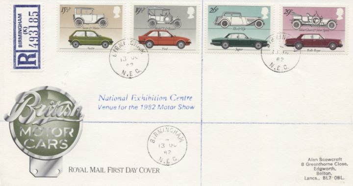 British Motor Cars, CDS postmarks