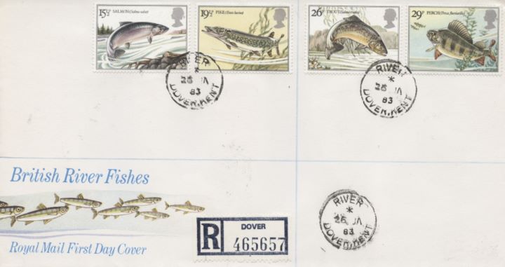 Freshwater Fish, CDS postmarks