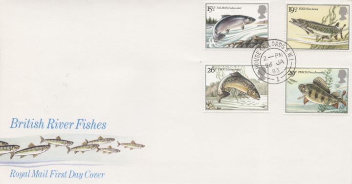 Freshwater Fish, CDS postmarks