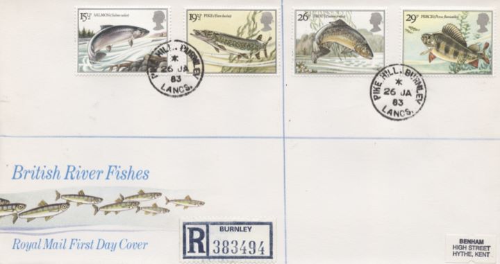 Freshwater Fish, CDS postmarks