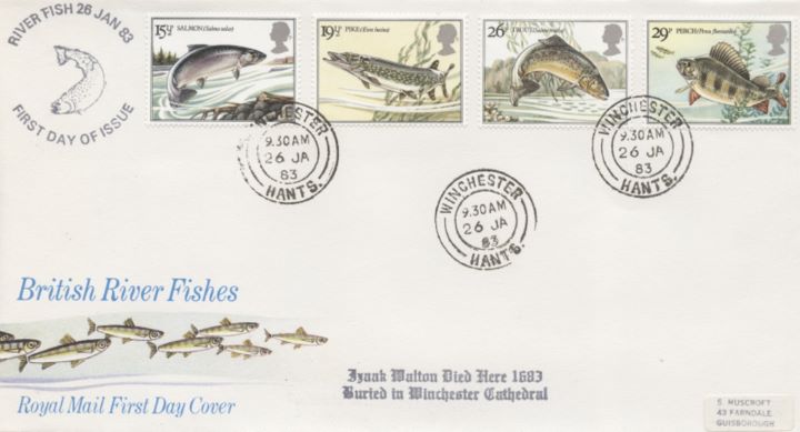 Freshwater Fish, CDS postmarks