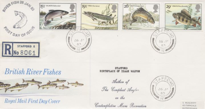 Freshwater Fish, CDS postmarks