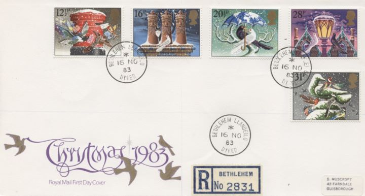 Christmas 1983, Circular Date Stamps
