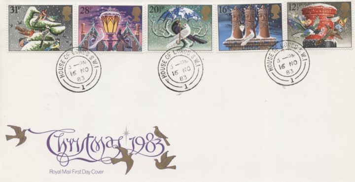 Christmas 1983, Circular Date Stamps