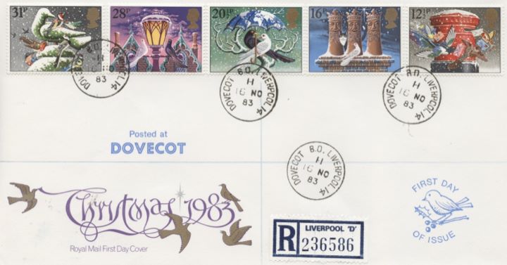 Christmas 1983, Circular Date Stamps