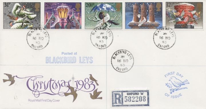 Christmas 1983, Circular Date Stamps