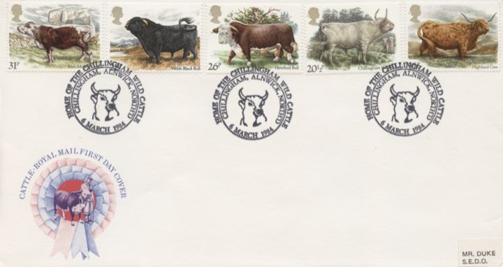 British Cattle, Best in Show - Special Handstamps