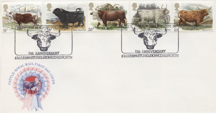 British Cattle, Best in Show - Special Handstamps