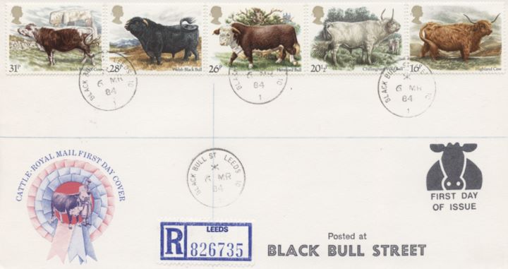 British Cattle, CDS Postmarks