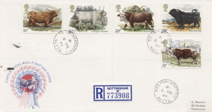 British Cattle, CDS Postmarks