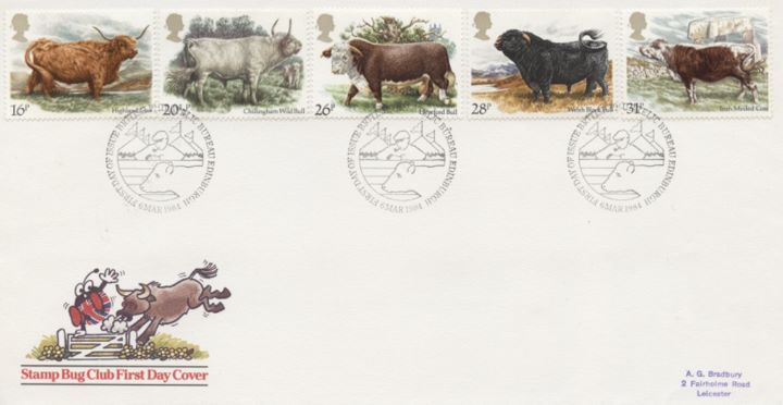 British Cattle, Stamp Bug Cover